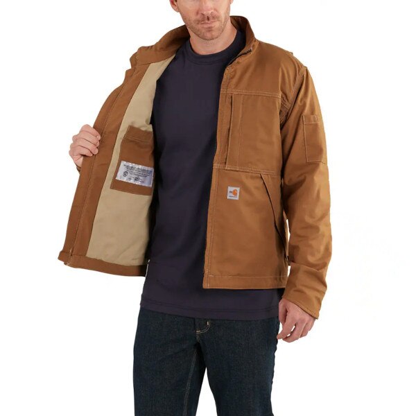 Carhartt FR Full Swing Quick Duck Jacket in Carhartt Brown